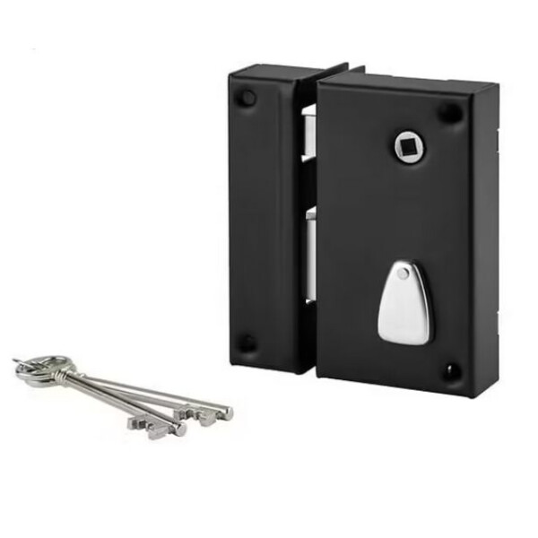 Serrure en applique pour grille et portail 6 gorges "resist"