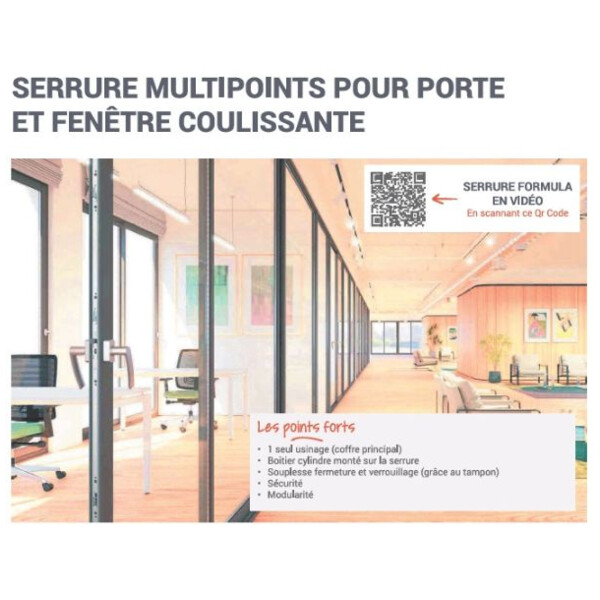 Serrure formula - entraxe 17