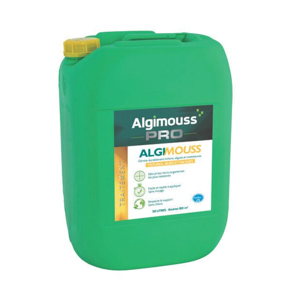 Traitement curatif et preventif toitures, murs, facades algimouss