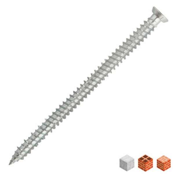 Vis béton tête large sans capuchon