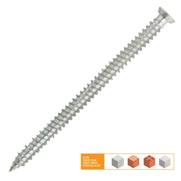 Vis de fixation directe huisserie - tf - inox a4