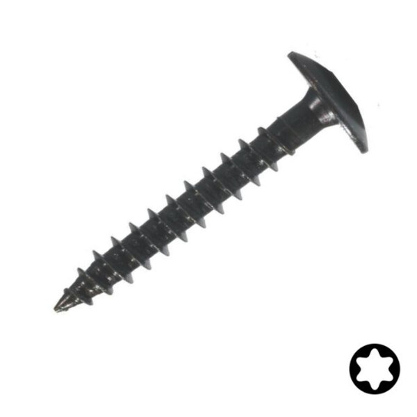 Vis de penture acier zingue noir