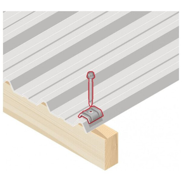 Vis fixation bac acier sur bois ral 7016