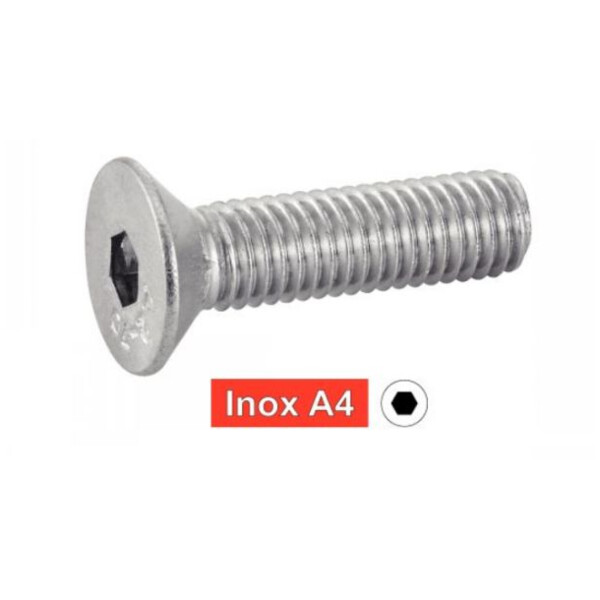 Vis métaux tête fraisée 6 pans creux
