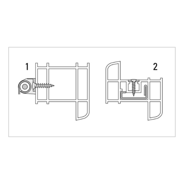 Vis pvc laquée