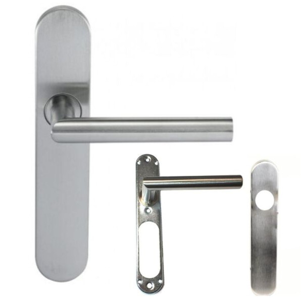 Ensemble sur plaque " noémie" angle vif inox 304