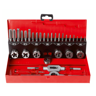 TARAUD HSS DIN 352 + FILIERE HSS (MALETTE DE 31) Diager