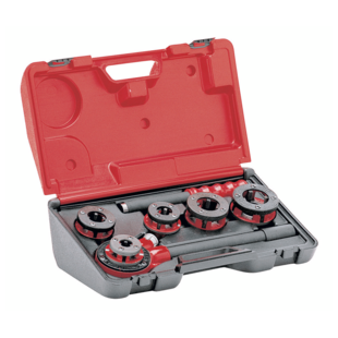COFFRET PLASTIQUE FILIERES MANUELLES TETES INTER BSPT DTE 3/8 A 1.1/4 CAGE+BRAS Virax