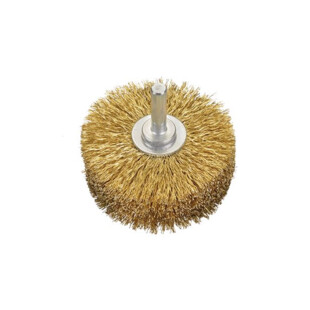 BROSSE CIRCULAIRE SUR TIGE DE 8 MM Ø80 MM ÉP.35 MM ACIER CÂBLÉ 0,25 MM Osborn