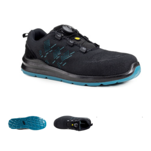Chaussure basse ONYX S1P Noire-Bleu Coverguard