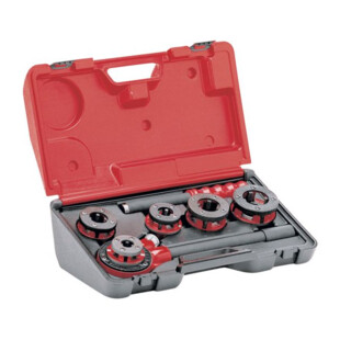 COFFRET PLASTIQUE FILIERES MANUELLES TETES INTER BSPT DTE 3/8 A 1.1/4 CAGE+BRAS Virax