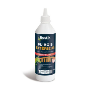 COLLE A BOIS PU BOIS EXTERIEUR BIBERON 500G Bostik