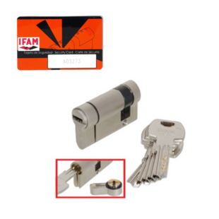 Demi cylindre F6S+ anti-arrachement Ifam