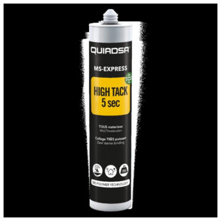 ADHESIF POLYMERE MS EXPRESS 5SEC 600KG TRACTION INITIALE SECHAGE RAPIDE BLANC Quiadsa