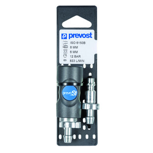 RACCORD + EMBOUT POUR FLEXIBLES + COLLIERS A OREILLES Prevost Air Comprime