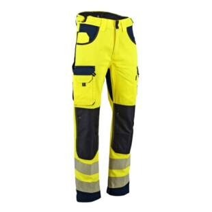 PANTALON HAUTE VISIBILITE DEFENSE MARINE/JAUNE Lma Lebeurre