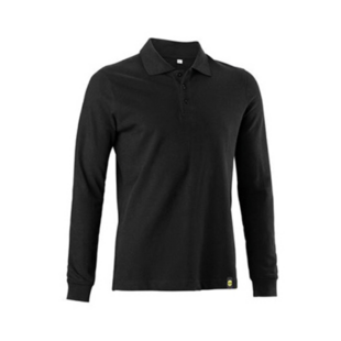 Polo noir manches longues Atlantis Diadora