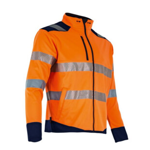 VESTE HAUTE VISIBILITE LED MARINE/ORANGE Lma Lebeurre