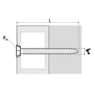 Vis béton menuiserie PVC Scell It
