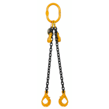 Elingue chaine gr80 2 brins a raccourcisseur crochets automatiques