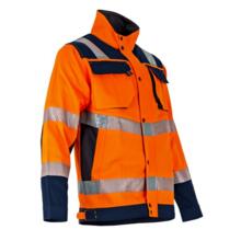 Blouson haute visibilte ampoule marine/orange