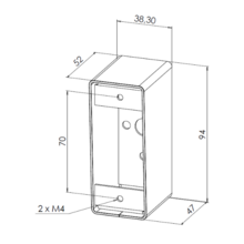 Boîtier applique sewosy