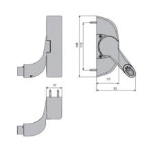 Boitier secondaire oltre (côté paumelles)