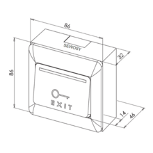 Bouton poussoir abs no/nf