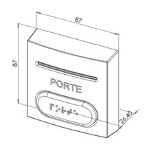 Bouton poussoir pmr abs