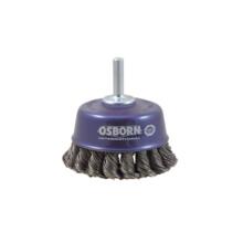 Brosse coupe sur tige de 6 mm ø65 mm acier torsadé 0,50 mm