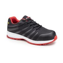 Chaussure galaxite rouge/noir basse s1p