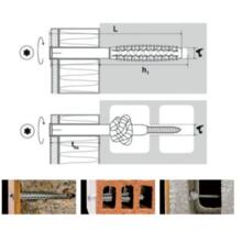 Cheville nylon + vis