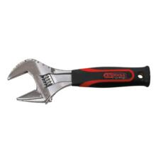 Cle a molette a ouverture large manche bi-matiere, 8''