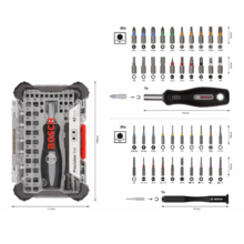 Kit coffret d'embouts vissage précision + cutter