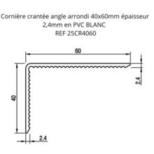 Cornière pvc de finition