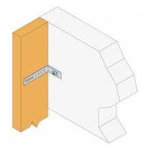 Equerre nervuree droite end