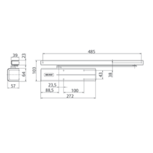 Ferme porte dc700