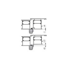 Gâche 8500a 1 vantail fixation par l'arrière