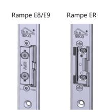 Gâche filante bs3700 rabaissée - alu clamée