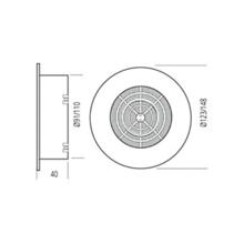 Grille ronde tubes pvc