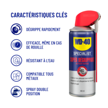 Super degrippant wd40 400ml net (systeme pro)