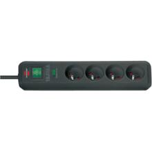 Socle eco-line  4 prises noir 1,4m h05vv-f 3g1,5 - parasurt.13500a