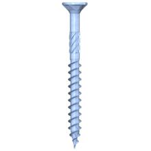 Vis a bois dns plus tete fraisee acier zingue bleu
