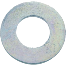 Rondelle plate moyenne type "m" serie mn acier zn blanc