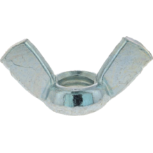 Ecrou a oreilles serie eo acier zn blanc