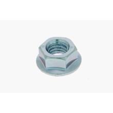 Ecrou a embase crantee serie ee acier zn blanc