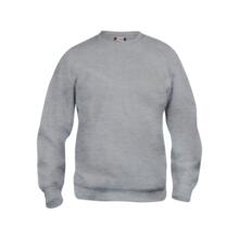 Sweatshirt basic roundneck gris chine