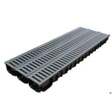 Kit 3m caniveau midi avec grille galva +kit de fond +obturateur