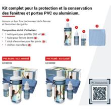 Kit d'entretien pour menuiserie personnalisable