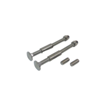 Kit de fixation double inviolable pour support tube inox ø40mm